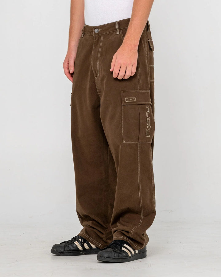 Rusty Men's Grizzly Baggy Cargo Pant - Pinecone - Sun Diego Boardshop