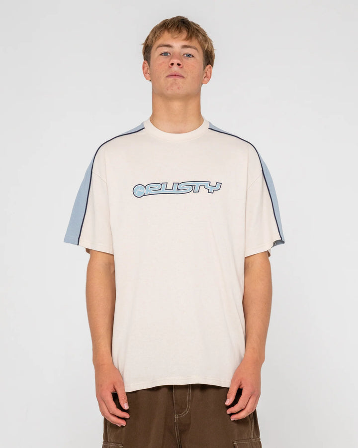 Rusty Men's Alonso Short Sleeve Tee - Cream