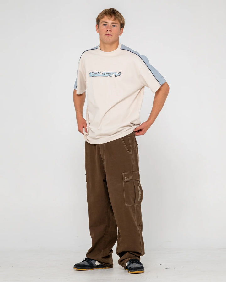 Rusty Men's Alonso Short Sleeve Tee - Cream