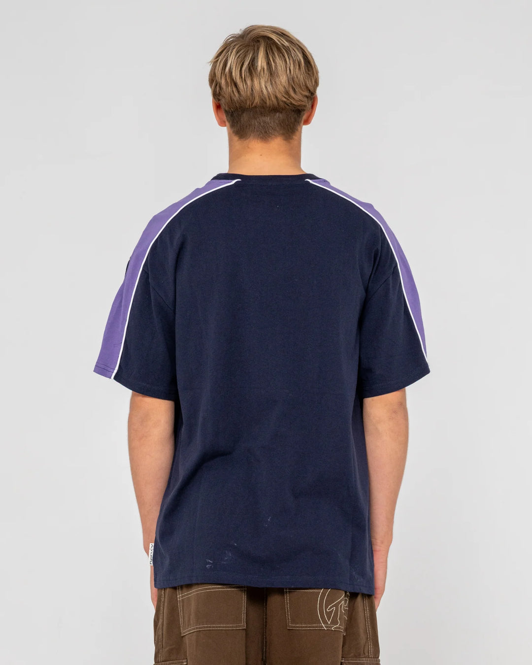 Rusty Men's Alonso Short Sleeve Tee - Navy Blue 3