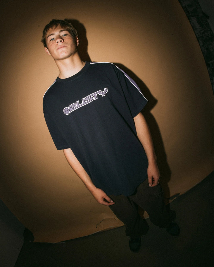 Rusty Men's Alonso Short Sleeve Tee - Navy Blue 3