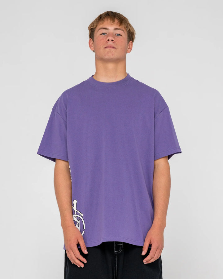 Rusty Men's Spraya Short Sleeve Tee - Purple Ash