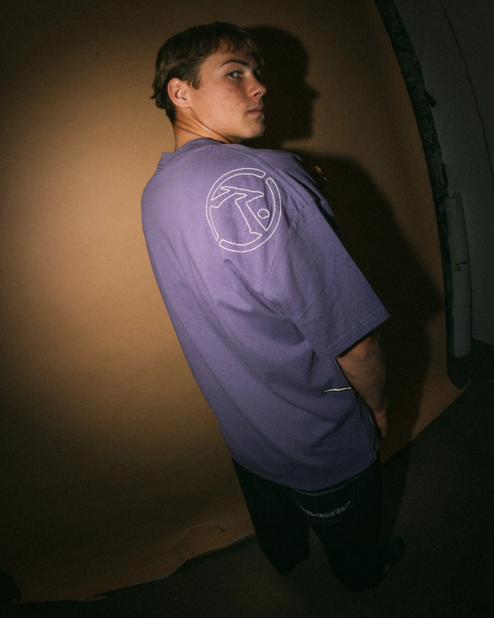 Rusty Men's Spraya Short Sleeve Tee - Purple Ash