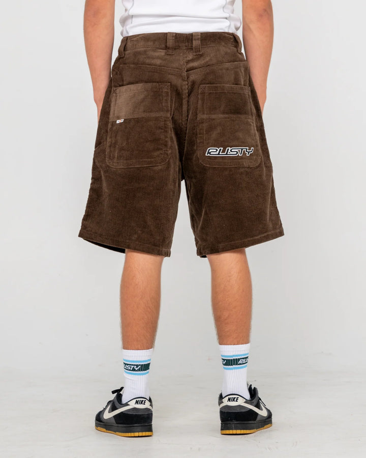 Rusty Men's Flip Daddy Tapeless Cord Short - Dark Chocolate - Sun Diego Boardshop