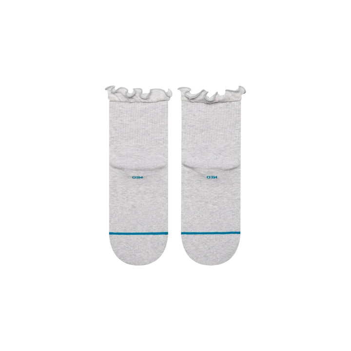 Stance Womens Ruffle Icon Quarter Sock - Heather Grey