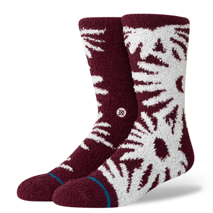 Stance Cozy Poly Crew Socks - Fig Daisy