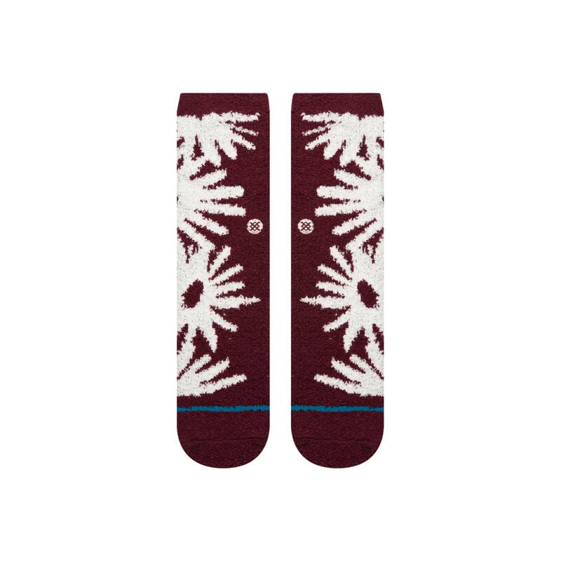 Stance Cozy Poly Crew Socks - Fig Daisy