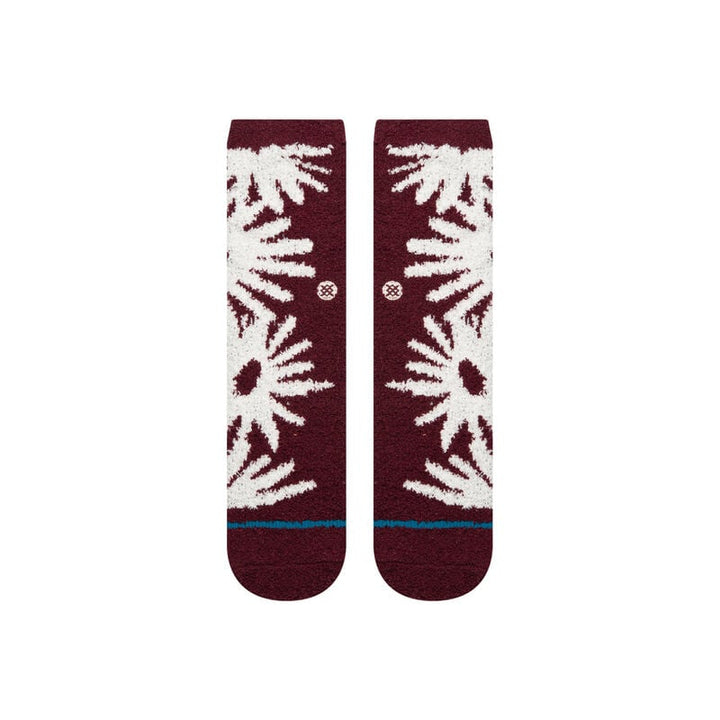 Stance Cozy Poly Crew Socks - Fig Daisy