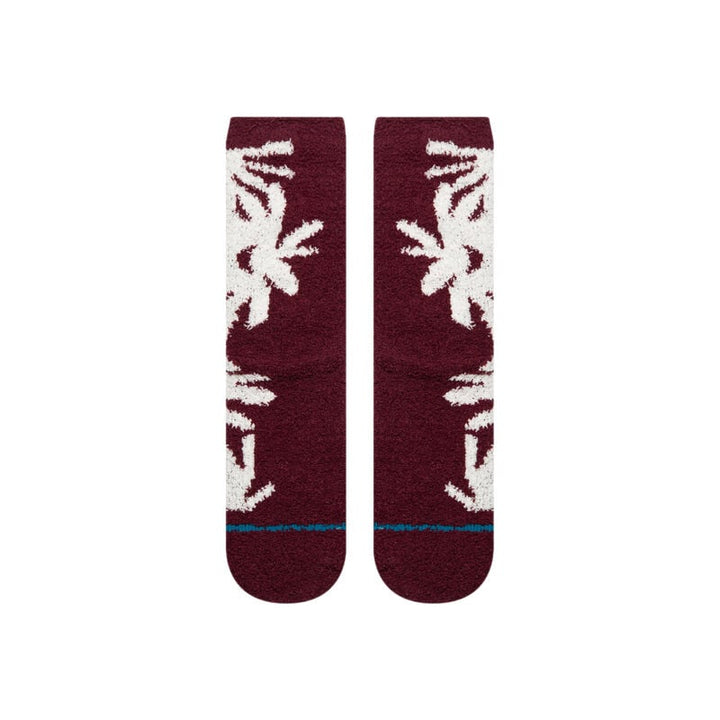 Stance Cozy Poly Crew Socks - Fig Daisy