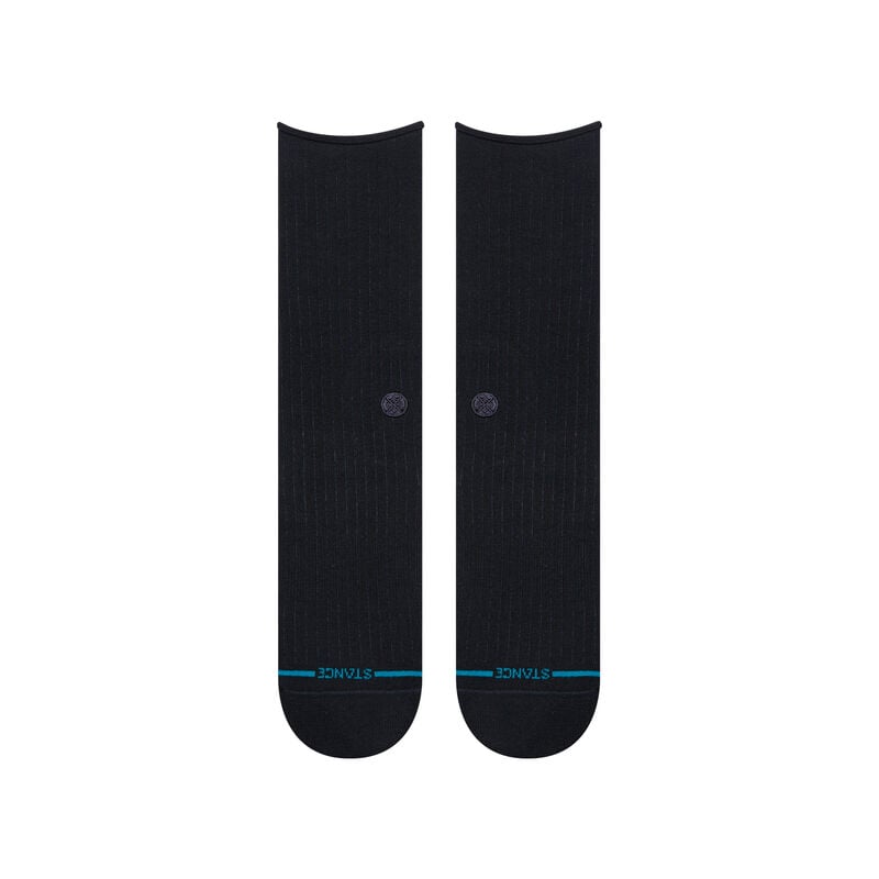 Stance Rolled Crew Light Cushion Socks - Black - Sun Diego Boardshop