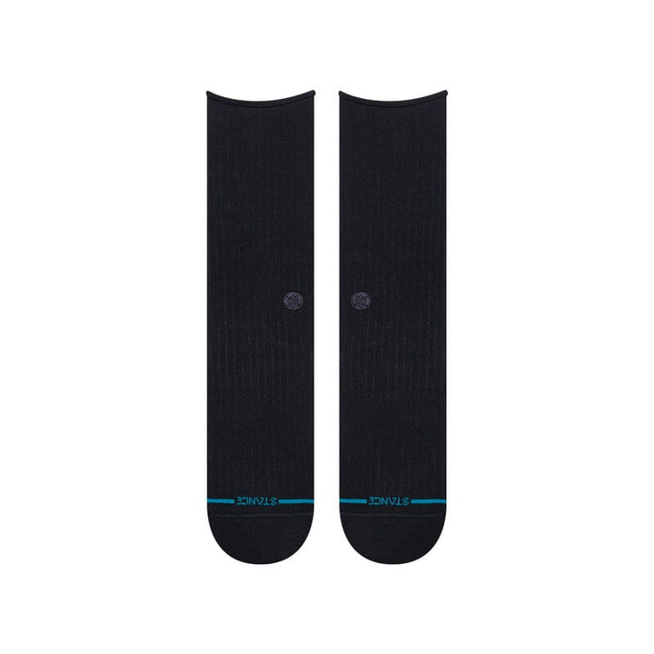 Stance Rolled Crew Light Cushion Socks - Black - Sun Diego Boardshop