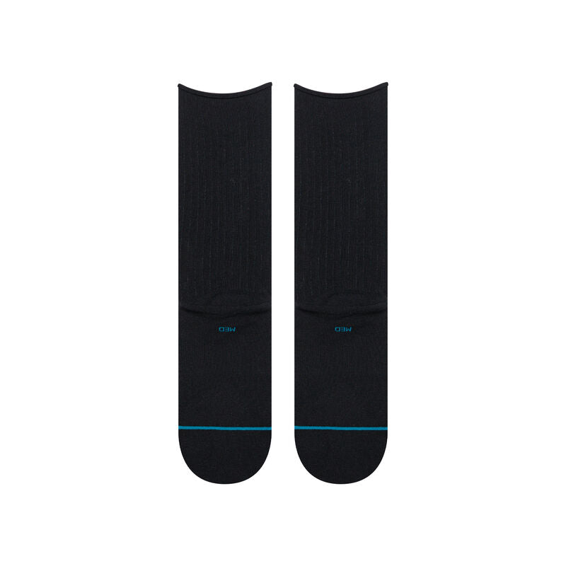 Stance Rolled Crew Light Cushion Socks - Black - Sun Diego Boardshop
