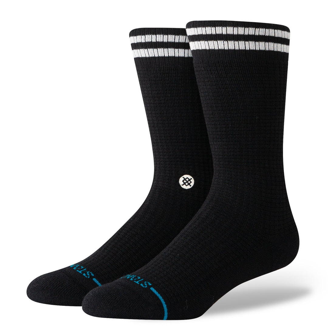 Stance Butter Blend Crew Medium Cushion Socks - BLACK - Sun Diego Boardshop