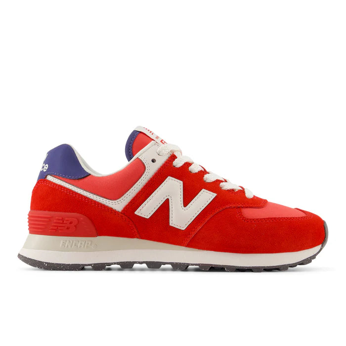 New Balance Women's 574 - TRUE RED/WHITE - Sun Diego Boardshop