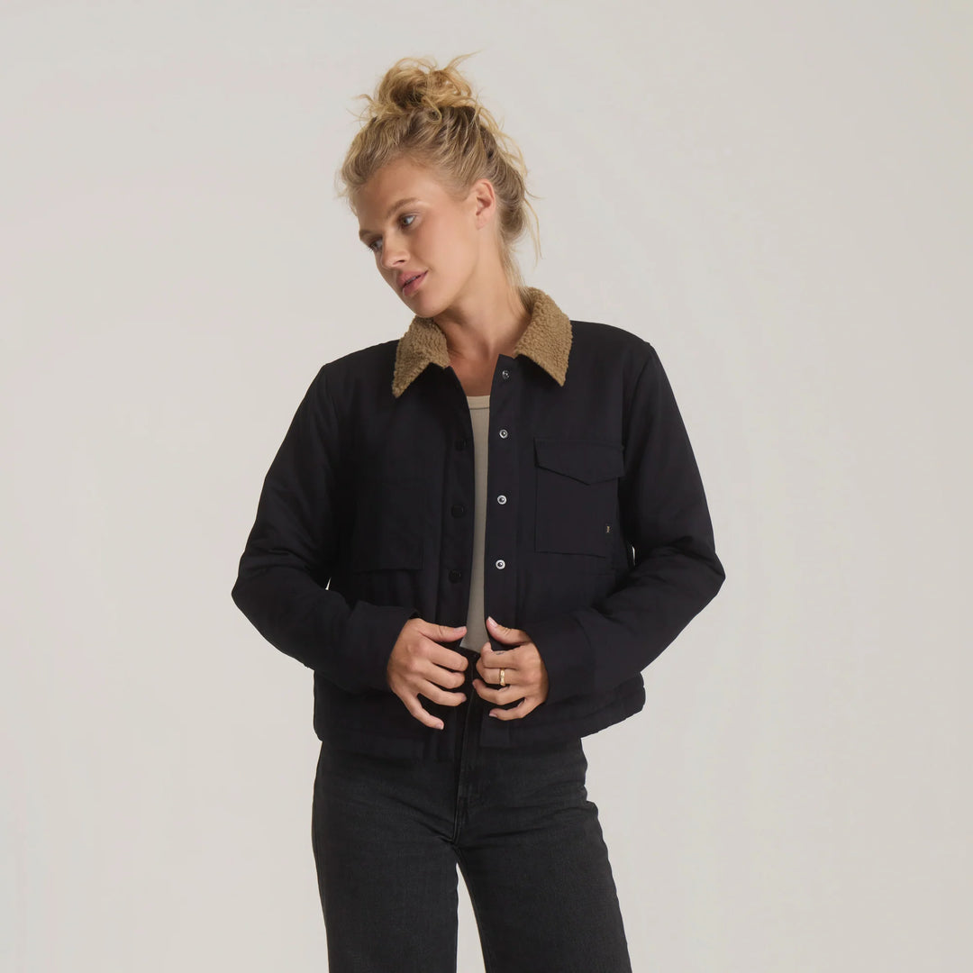Roark Women's Hebrides Sherpa Jacket - Black - Sun Diego Boardshop