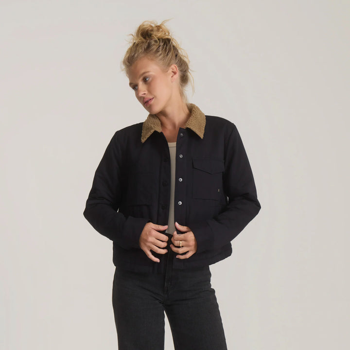 Roark Women's Hebrides Sherpa Jacket - Black - Sun Diego Boardshop