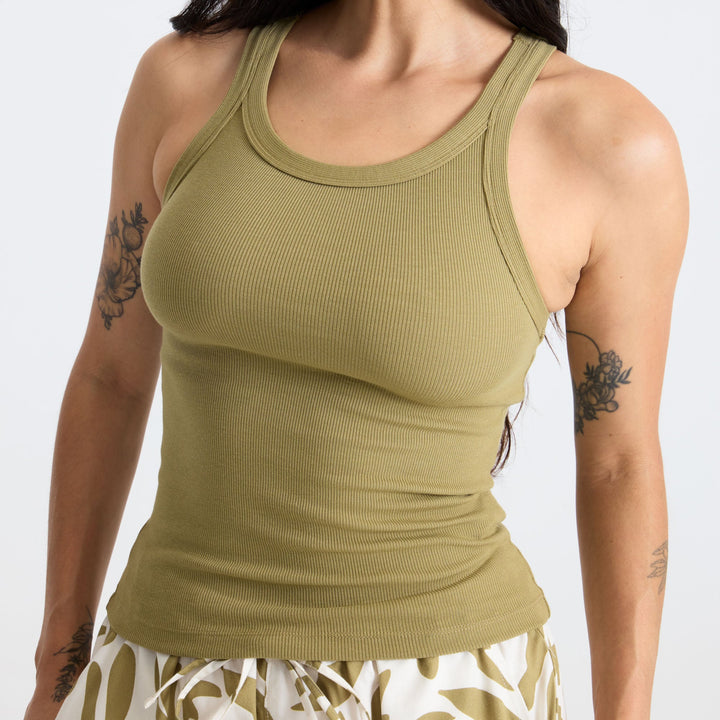 Roark Women's Wind Worn Tank Top - Dusty Olive - Sun Diego Boardshop