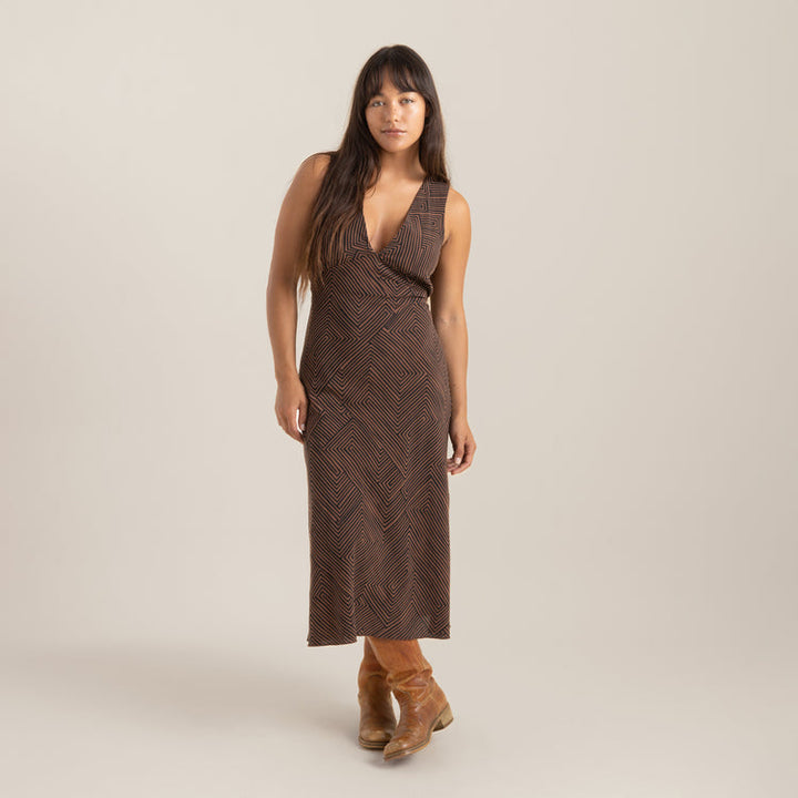 ROARK Moonlight Midi Dress - SADDLE - Sun Diego Boardshop