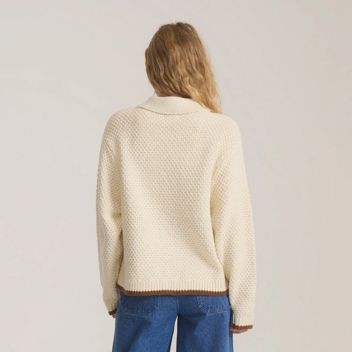 Roark Women's Open Roads Cardigan Long Sleeve Sweater - Bone - Sun Diego Boardshop