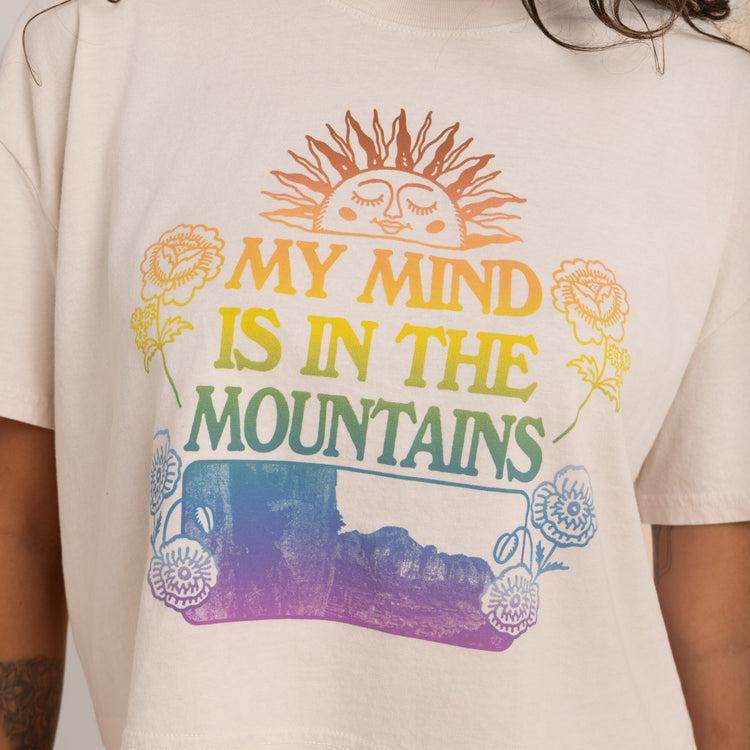 Roark Mountain Cropped Boxy Premium Tee - MOON - Sun Diego Boardshop