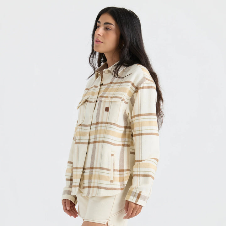 Roark Women's Amberley Flannel - Bone Herringbone - Sun Diego Boardshop