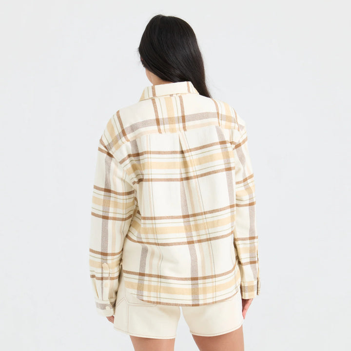 Roark Women's Amberley Flannel - Bone Herringbone - Sun Diego Boardshop