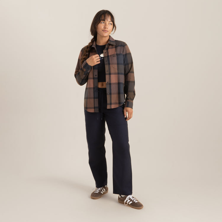 ROARK Alpine Long Sleeve Flannel - SADDLE - Sun Diego Boardshop