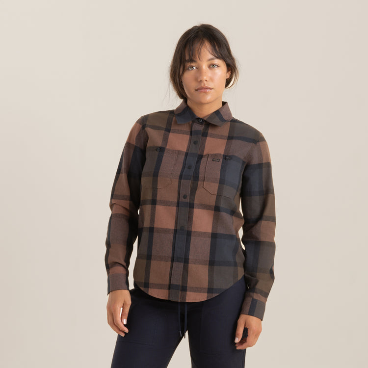 ROARK Alpine Long Sleeve Flannel - SADDLE - Sun Diego Boardshop