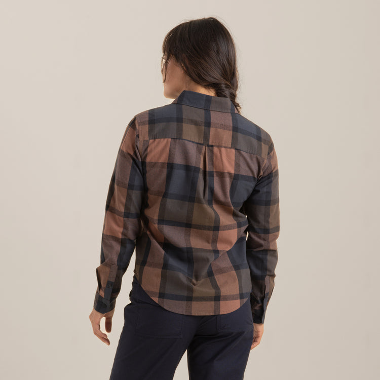 ROARK Alpine Long Sleeve Flannel - SADDLE - Sun Diego Boardshop