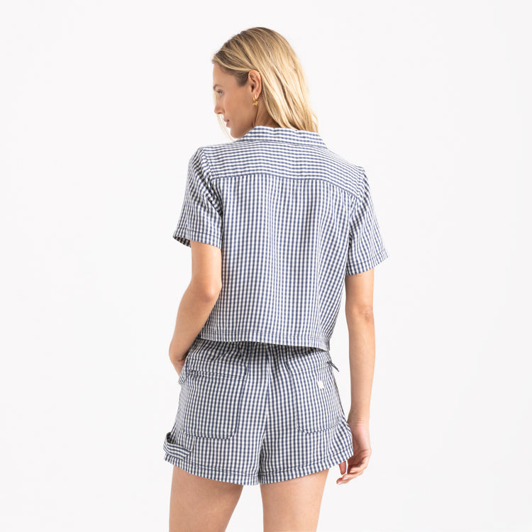 Roark Camp Short Sleeve Button Up Shirt - Indigo - Sun Diego Boardshop