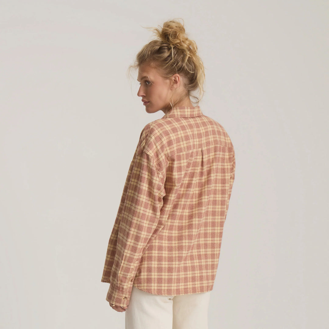 Roark Women's Amberley Light Long Sleeve Flannel - Cherrywood - Sun Diego Boardshop