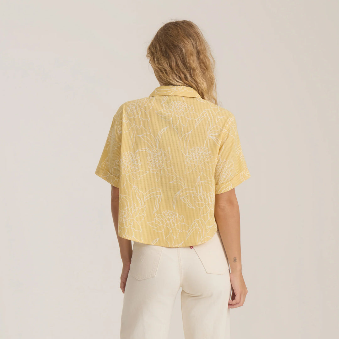 Roark Women's Bless Up Cropped Button Up Shirt - Wheat - Sun Diego Boardshop