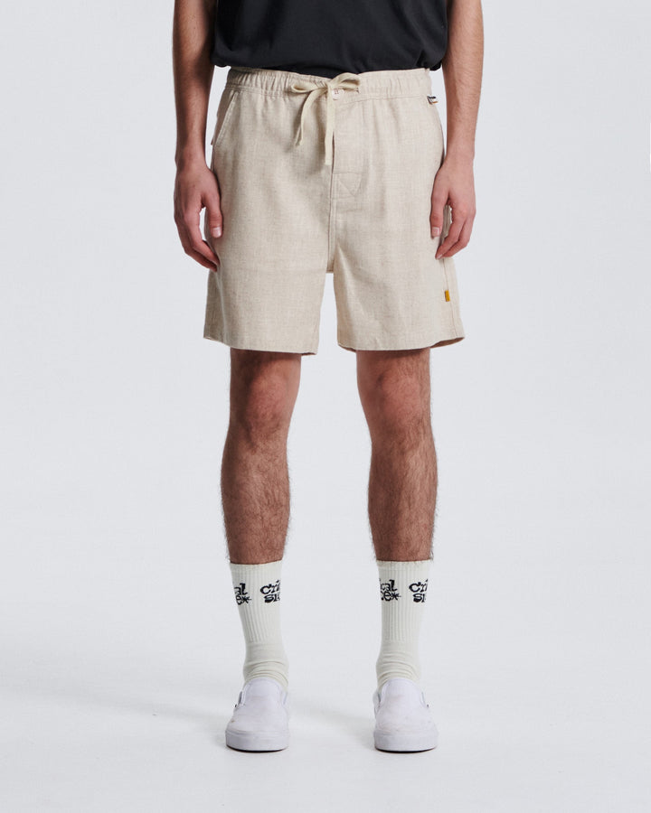 Critical Slide Cruiser Linen Short - Ecru - Sun Diego Boardshop