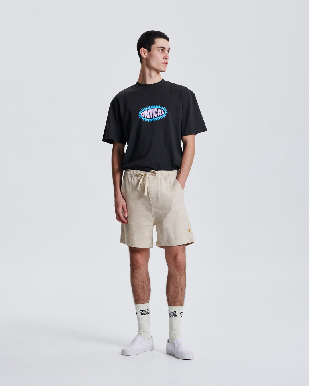 Critical Slide Cruiser Linen Short - Ecru - Sun Diego Boardshop