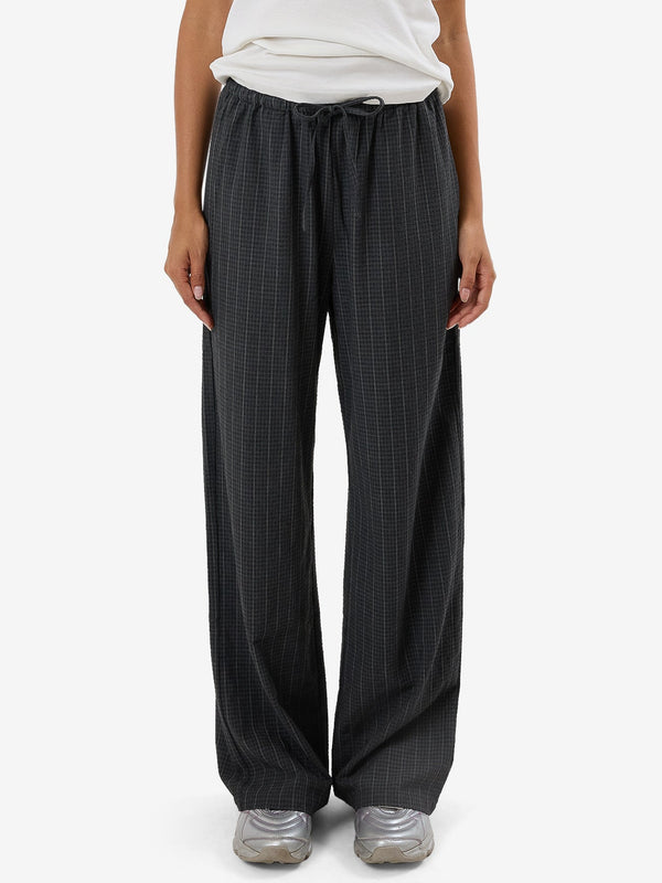 THRILLS Colby Drawstring Pant - CHARCOAL PINSTRIPE - Sun Diego Boardshop