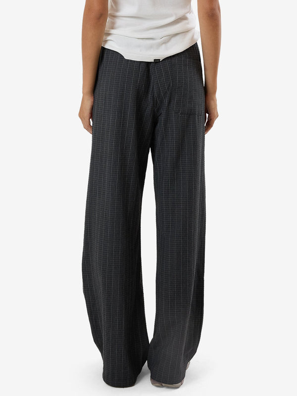 THRILLS Colby Drawstring Pant - CHARCOAL PINSTRIPE - Sun Diego Boardshop