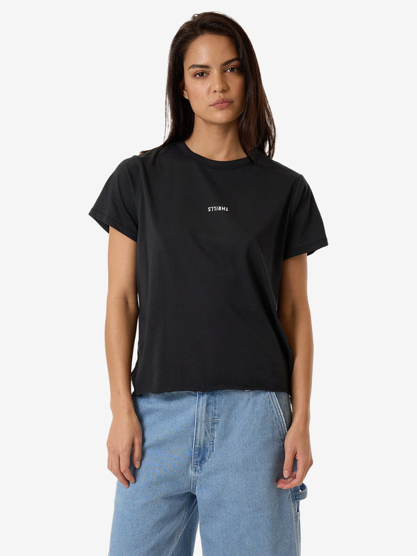 THRILLS Minimal Thrills Relaxed Tee - FADED BLACK - Sun Diego Boardshop