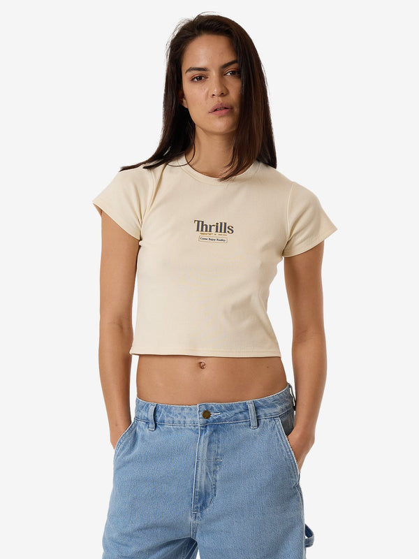 THRILLS Higher Road Mini Tee - UNBLEACHED - Sun Diego Boardshop