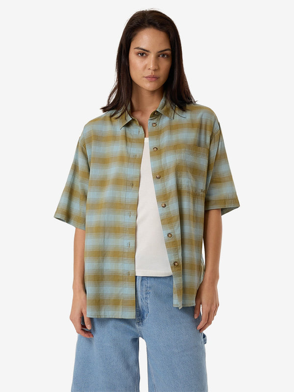 THRILLS Ansley Shirt - STONE BLUE - Sun Diego Boardshop