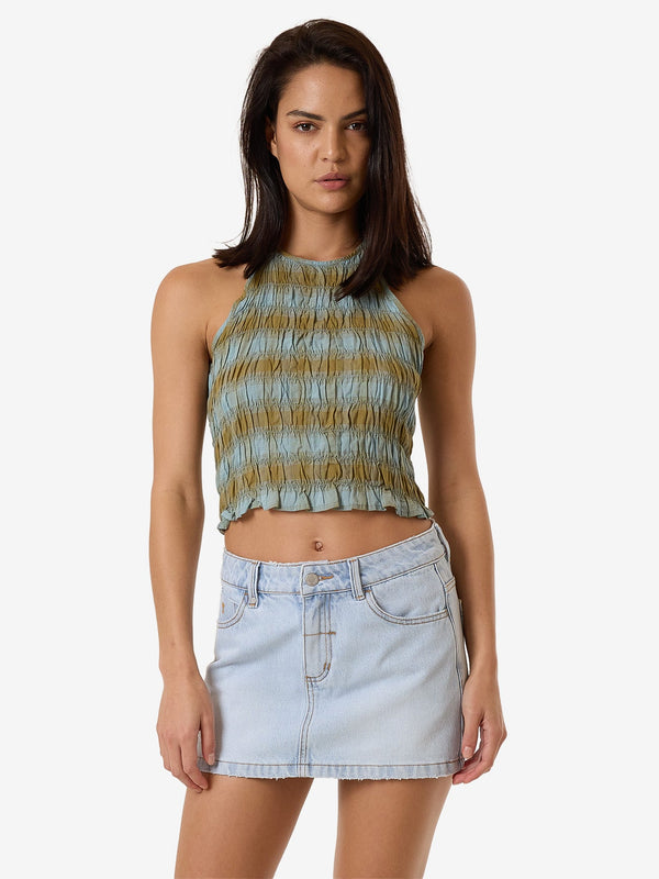 THRILLS Ansley Halter Top - STONE BLUE - Sun Diego Boardshop