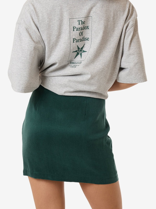 THRILLS Valentina Mini Skirt - DEEP EMERALD - Sun Diego Boardshop