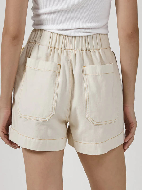 Thrills EASE UTILITY SHORT - HERITAGE WHITE/CITRUS - Sun Diego Boardshop