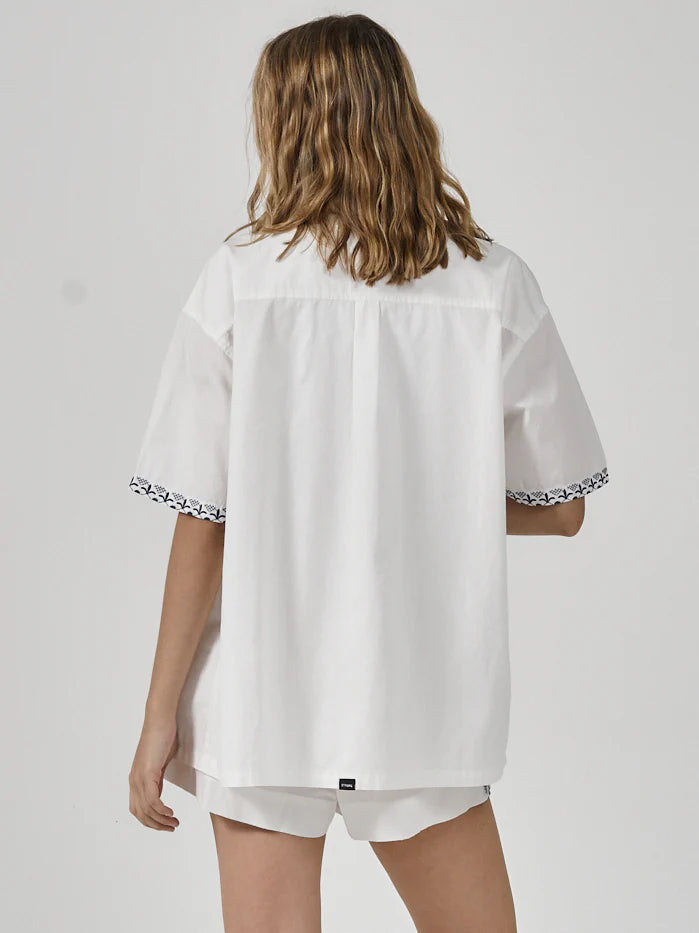 Thrills Rhodes Short Sleeve Shirt - Bone - Sun Diego Boardshop