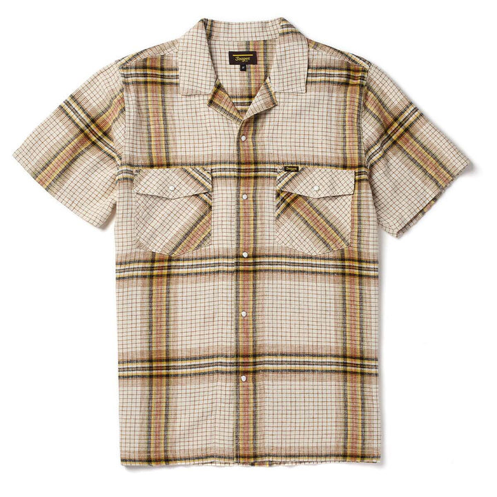 Seager Men's Whippersnapper S/S Shirt White Wash Plaid - White Wash - Sun Diego Boardshop