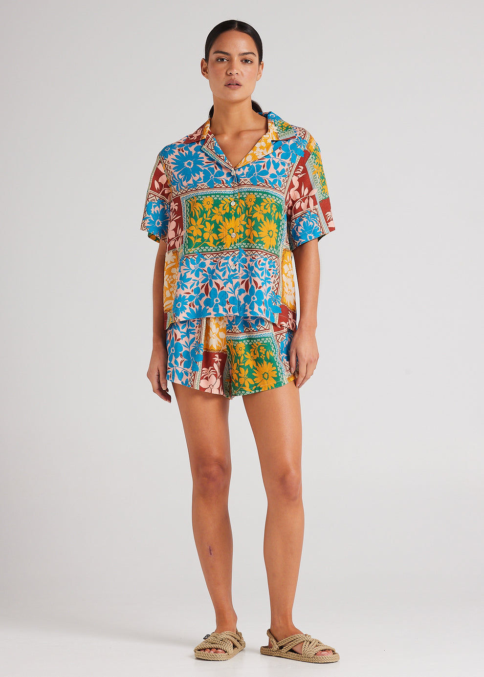 Poolside Paradiso Wildflower SS Shirt - SUNSHINE - Sun Diego Boardshop