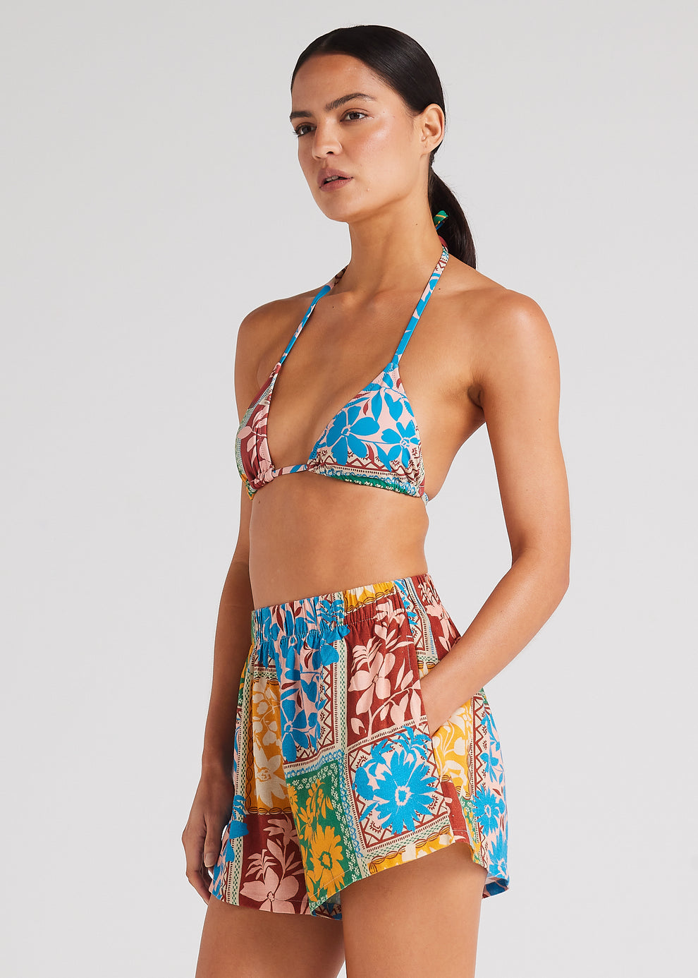 Poolside Paradiso Wildflower Slit Short - SUNSHINE - Sun Diego Boardshop