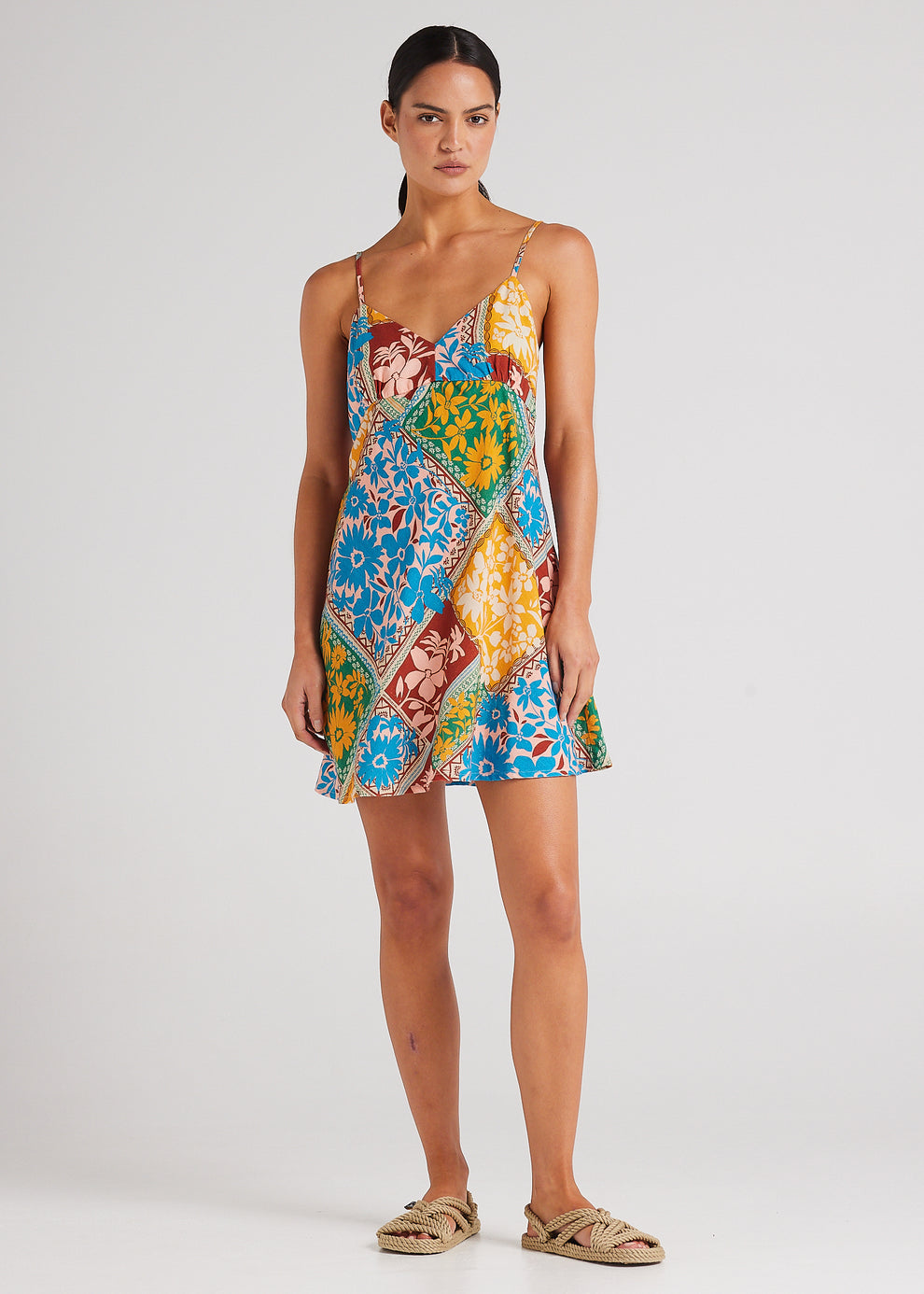 Poolside Paradiso Wildflower Slip Bias Dress - SUNSHINE - Sun Diego Boardshop