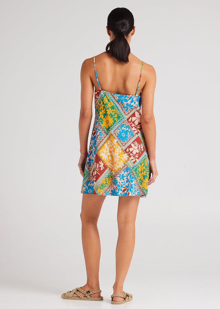 Poolside Paradiso Wildflower Slip Bias Dress - SUNSHINE - Sun Diego Boardshop