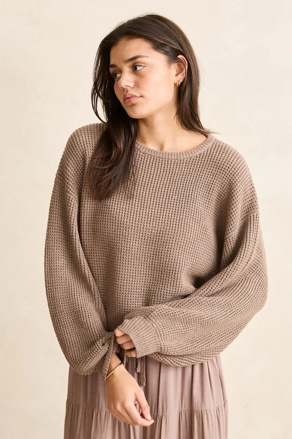 Rhythm Classic Knit Jumper - Taupe - Sun Diego Boardshop