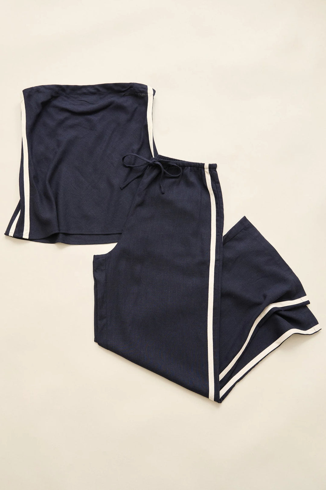 Rhythm Women's Contrast Linen Strapless Top - Ocean - Sun Diego Boardshop